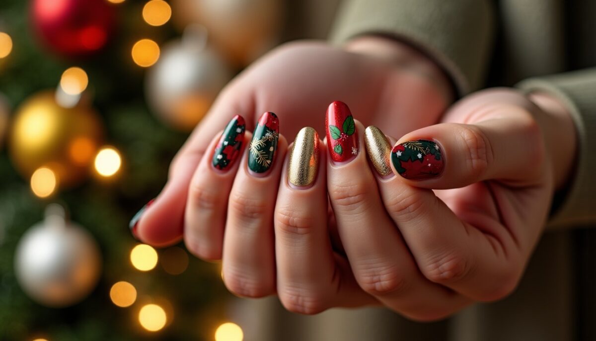 Noël 2024 : 15 inspirations créatives de manucures festives pour sublimer vos ongles